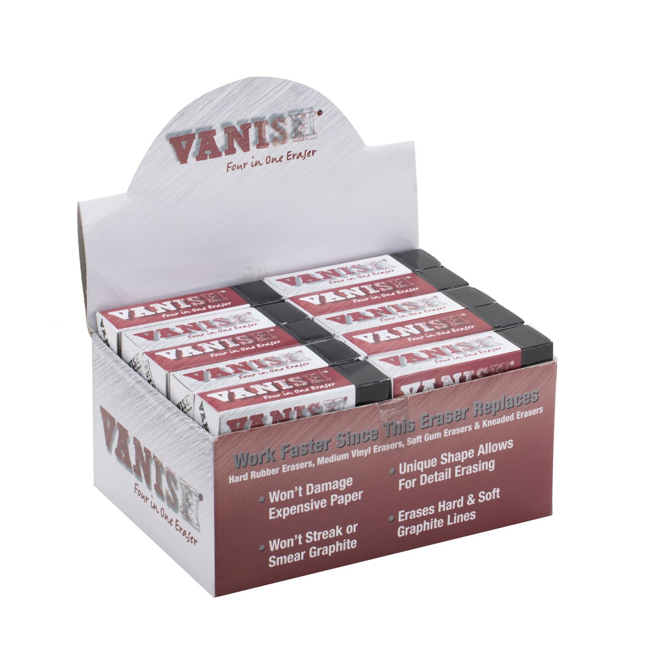 Vanish 4-in-1 Artist Eraser Replaces Gum Rubber Vinyl and Kneaded